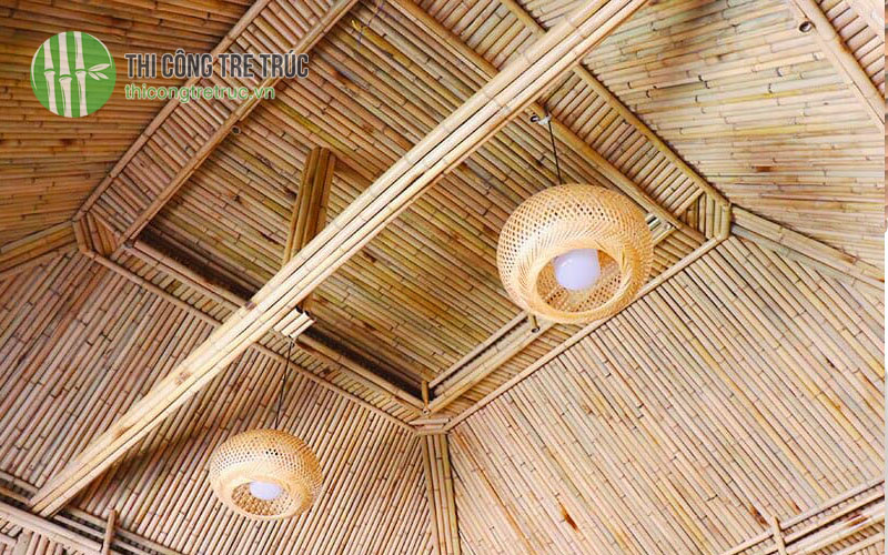 Hướng dẫn ốp trần bằng tre trúc đẹp mắt