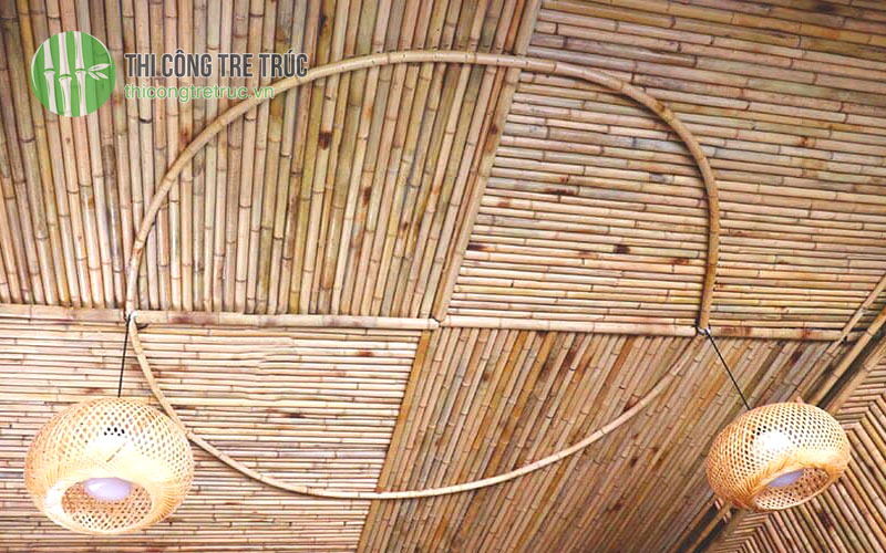 Hướng dẫn ốp trần bằng tre trúc đẹp mắt