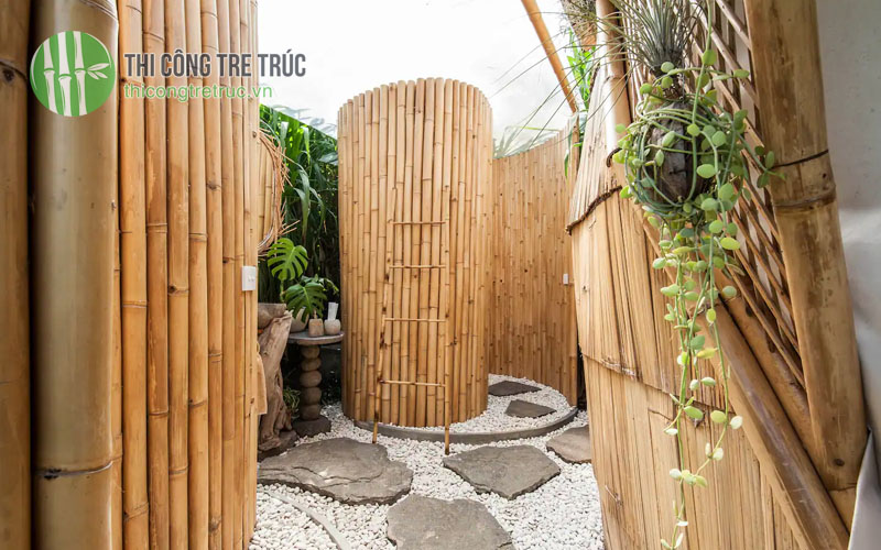 Thi công tre trúc công trình phụ