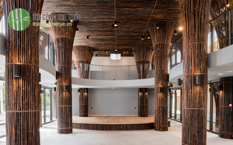 Thi công tre trúc nhà hàng
