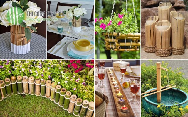 Trang trí nhà cửa bằng các vật dụng từ tre trúc