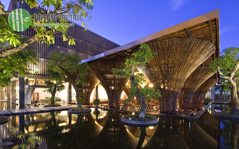 Ý tưởng trang trí quán cafe bằng tre trúc