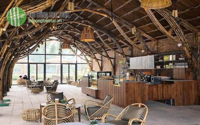 Ý tưởng trang trí quán cafe bằng tre trúc